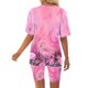 thumbnail image 5 of Blusas para las Mujeres Casual Impreso Cuello en V Manga Corta Blusa Pantalones Cortos, Conjuntos de Ropa para las Mujeres, 5 of 5