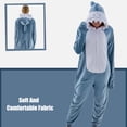 thumbnail image 2 of JUOLOET Unisex Adult Onesie Pajamas Shark Animal One Piece Snug Fit Sleepwear Homewear（Shark,X-Small）, 2 of 6