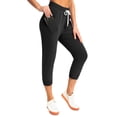 thumbnail image 5 of SPECIAL MAGIC Women's Cropped Sweatpants Capri Jogger Pants with Drawstring Waist and Side Pockets for Running Lounge Yoga, 5 of 7