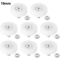 thumbnail image 1 of 8 Pack Plastic Drawer Pulley Replacement Wheels Bearing Small Pulley With Nuts, 1 of 5