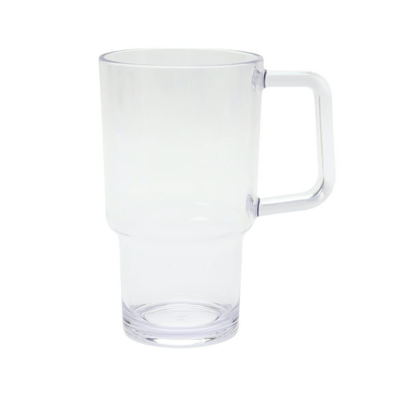 Mainstays 21-Ounce Acrylic Tumbler with Handle, Clear