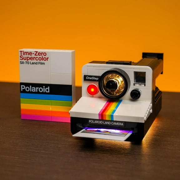Light Kit Compatible with Lego  OneStep SX-70 Camera, Creative Lighting Compatible with Lego Polaroid Camera 21345 (Lights Only, Not Come with Model)