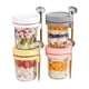 thumbnail image 2 of Juego de Frascos Reutilizables para Avena Durante la Noche, Frascos de Vidrio Sellados de 350 Ml con Tapas y Cucharas, Utilizados para Cereales y Yogur., 2 of 5