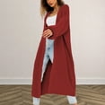 thumbnail image 2 of Women's Fashion Casual Long Knitted Cardigan Sweater Loose Sweater Jacket, 2 of 5