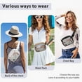 thumbnail image 7 of Tinyat Crossbody Bags for Women Clear Women Fanny Pack Belt Bag Stadium Approved Waterproof Waist Bags PVC Purse, 7 of 7