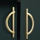 thumbnail image 5 of Green El armario de lujo ligero del gabinete tira la manija del guardarropa de la luna del semicírculo simple, 5 of 5