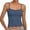 BG33_Dark Blue, variant on Womens Tank Top with Built in Bra Adjustable Spaghetti Straps Camisoles Crop Slim Fitted Shirts White 2XL