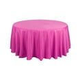 thumbnail image 7 of BalsaCircle 120" Fuchsia Round Polyester Tablecloth Wedding Table Linens, 7 of 7