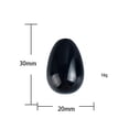 thumbnail image 1 of Huevo de obsidiana Yoni negro, piedra de cristal de masaje de Jade Natural para ejercicio de Kegel, masaje muscular Vaginal, bolas Ben Wa, bola de masaje, 1 of 5