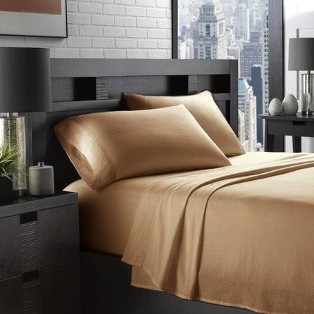 - 100% Cotton Flannel 4-Piece Ultra Cozy Sheet Set