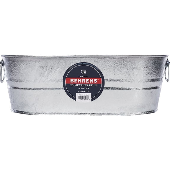 Behrens Utility Bucket Oval - Heavy Duty Stainless Steel - 4 gal — Residential Use, Standard Application