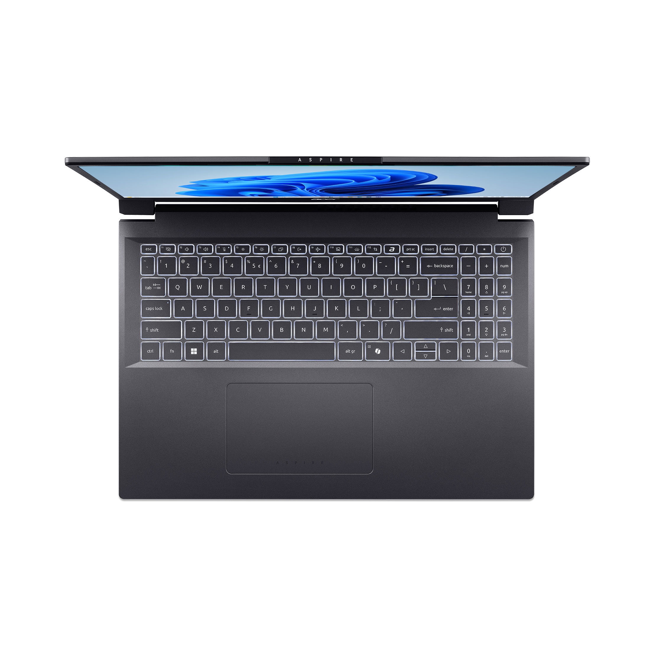 Acer Aspire 16 Laptop, 16” IPS WUXGA (1920 x 1200), Intel Core Ultra 5 Processor 115U, Intel Graphics, 16GB LPDDR5X, 512GB PCIe Gen 4 SSD, Steel Gray - 3 Months of Microsoft 365 Personal Included