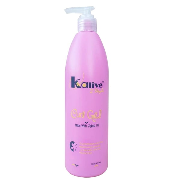 KALIVE Curl Gel 16 oz para cabello rizado define todo tipo de cabello - Rizos Ondas Texturas naturales o permanentes para mujeres
