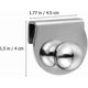 thumbnail image 4 of Drilled Glass Door Handle/clip/clamp For Office Glass Door Display Cabinet Drawer Pull Furniture Hardware (silver) (2pcs), 4 of 5