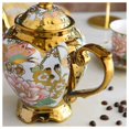 thumbnail image 5 of 20-piece porcelain tea set, teapot, cup and saucer, tea set with teapot and cup saucer, vintage porcelain afternoon coffee pot for tea parties and weddings, 5 of 7