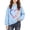 Blue, variant on Spazoro Girls Pullover Hoodie, Hooded Long Sleeve Graphic Print Pockets Relaxed Fit Fall Casual Sweatshirt for Kids Pink Size 5-6