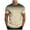 Khaki B, variant on Stamzod Men's Workout Shirts Fashion Gradient Print Summer Short Sleeve Basic T Shirt Casual Oversized Gym Tshirts Shirts for Men Red D L