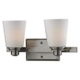 thumbnail image 2 of Z-Lite Nile 2 Light Vanity Light in Brushed Nickel, 2 of 2