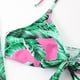 thumbnail image 2 of Gibobby Bañador de Bikini Traje de baño con borde nuevo para mujer Bikini de piezas Estampado de flores Cordón con cordones Traje de baño(Verde,G), 2 of 5