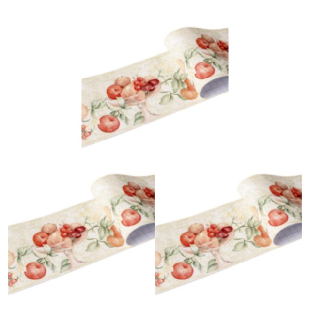 relayinert Wood Marbling SelfAdhesive Skirting Line Exquisite And Easy Maintenance And Environmentally Friendly PVC Durable green fruit 3Set