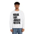 thumbnail image 4 of Journalist Dad Fathers Day Birthday Ideas Sweatshirt, Gifts, Crewneck, 4 of 4