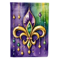 Fleur de lis Mardi Gras House Flag