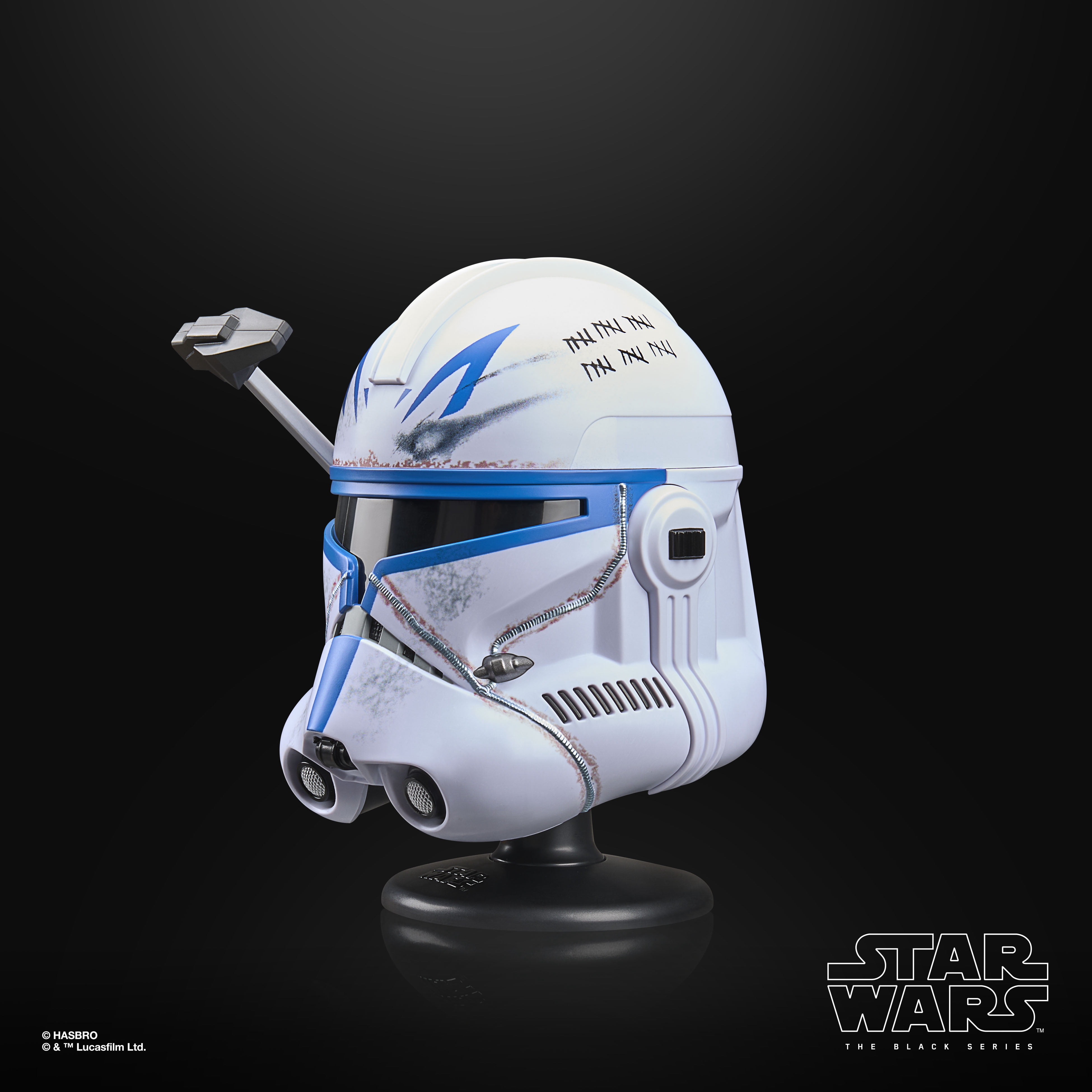 Star Wars The Black Series Clone Captain Rex Premium Mini Helmet for Display, 6 In. Scale