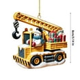 thumbnail image 2 of Car Christmas Decorations Acrylic 2025 2D Christmas Vehicle Christmas Tree Hanging, 2 of 4