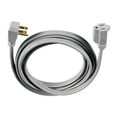 thumbnail image 3 of Hyper Tough 10ft 14AWG 3-Prong Gray Indoor Air Conditioner Extension Cord 15 Amps, 3 of 9