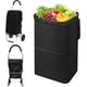 thumbnail image 1 of Carrito de compras forro, bolsas de tranvía para carrito de compras reemplazo impermeable con bolsillos laterales de malla plegable bolsa de almacenamiento, negro, 1 of 5