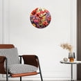 thumbnail image 2 of 12 Inch Wall Clock Battery Operated Silent Clock Decorative for Office, Kitchen, Outdoor, Living Room，Flower Colorful Field Poppies Bloom Flowers Lavender Pattern, 2 of 4