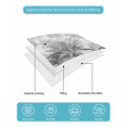 thumbnail image 5 of Summer Tropical Leaves Summer Quilt Set Twin Size, Soft Microfiber Quilted Bedding Set with 2 Pillow Shams, Gray Palm Trees Botanical Lightweight All Season Bedspread Coverlet for Bedroom 68"x86", 5 of 6