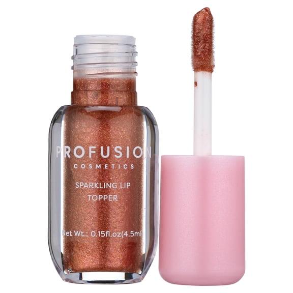 Profusion Cosmetics Lip Syrup, Sparkling Lip Topper, Get a Glossy and Radiant Finish Without Any Sticky Feel, Maple