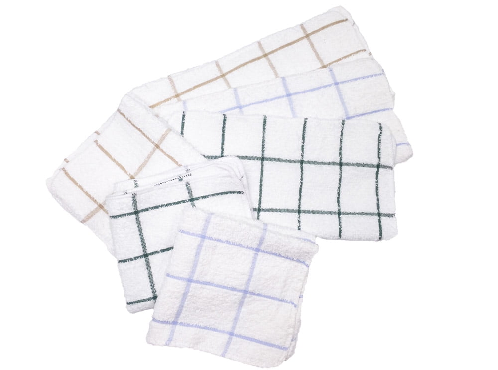 Kitchen Dish Towels - White with YELLOW STRIPE, Low Lint, Prof Grade 2 –  Ameritex Linen