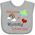 thumbnail image 3 of Inktastic Someone in Wyoming Loves Me Boys or Girls Baby Bib, 3 of 4