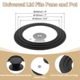 thumbnail image 2 of Uxcell 1 Pack Universal Lid for Pot Fit 6.5, 7, 8 Inch Diameter Cookware, Black, 2 of 5