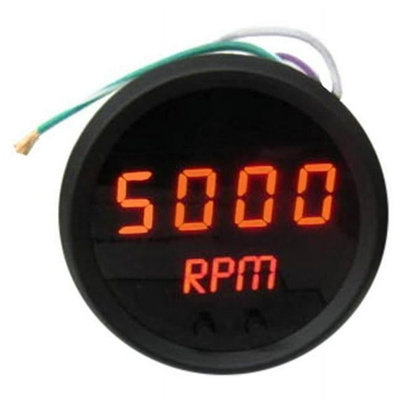 Intellitronix M9002R Red LED Digital Programmable Mini-Tachometer