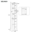 thumbnail image 2 of 83.4" Modern Corner Shelf with 5 Tier, Corner Bookcase with LED Light, Storage Standing Shelf Unit, Open Corner Plant Display Stand, 2 of 6