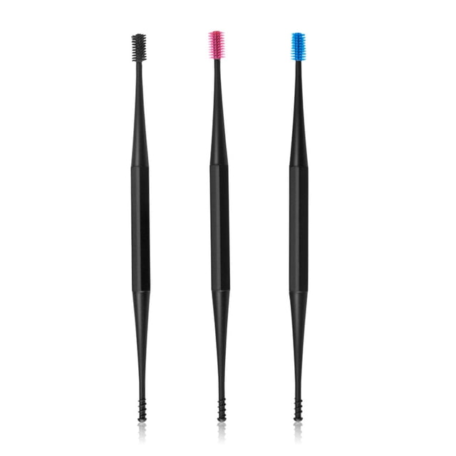 Guardurnaity Removedor de cera para los oídos, 3 uds., Flexible, de doble cabeza, para el cuidado de la salud, de viaje, para el hogar, limpieza de cera para Type3 NO3 Guardurnaity CE005356-01