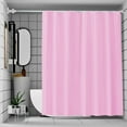 thumbnail image 6 of Plastic Shower Curtain - Water Repellent Flexible Sturdy Shower Liner for Bathroom Hotel Home Use, Easy Clean Lightweight Plastic Curtain for Shower Stall Water Protection Decor, 71*71in, Pink, 6 of 7