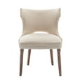 thumbnail image 3 of Porthos Home Foras Fabric Wingback Dining Chairs with Rubberwood Legs (Set of 2), 3 of 7