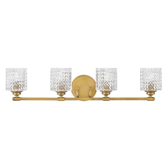 Hinkley Lighting - Four Light Bath - Elle - 4 Light Bath Vanity in Traditional