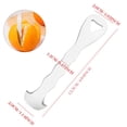 thumbnail image 3 of HWHCGZ 2 Pack Stainless Steel Orange Peeler Tool – Multi-Functional Citrus Peeler, Fruit Peeler & Peel Skin Remover for Oranges, Grapefruits,Silver, 3 of 9