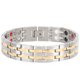 thumbnail image 3 of Pulsera Magnética De Doble Para Hombre, Pulsera De Terapia Magnética Dorada Y Plateada, Cuidado Saludable, 21,5 Cm, 3 of 7