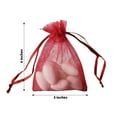 Efavormart 10PCS BURGUNDY Organza Gift Bag Drawstring Pouch Wedding ...