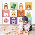 thumbnail image 4 of Pegatinas de pared con dibujos de animales en 3D, estéreo, anticolisión, cabeceros, bolsa suave, decoración de tatami, habitación de niños, cabecero de cama 135, 4 of 5