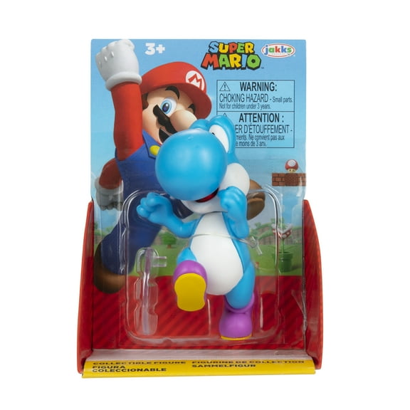 Nintendo 2.5 inch Light Blue Running Yoshi Articulated Action Figure