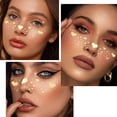 thumbnail image 5 of 10 tatuajes temporales de corazones con purpurina, pecas doradas, parches de maquillaje impermeables con motas de corazones brillantes., 5 of 5