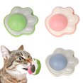 thumbnail image 1 of Paquete de 3 juguetes de hierba gatera con forma de pata de gato, juguete para limpieza de dientes para gatos, bolas de hierba gatera giratorias para pared de gatos, juguetes autoadhesivos para, 1 of 6
