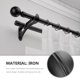 thumbnail image 5 of 2 piezas Cortina de hierro Finials Cortina Finial de la tapa del extremo para la decoración de la cortina, 5 of 5